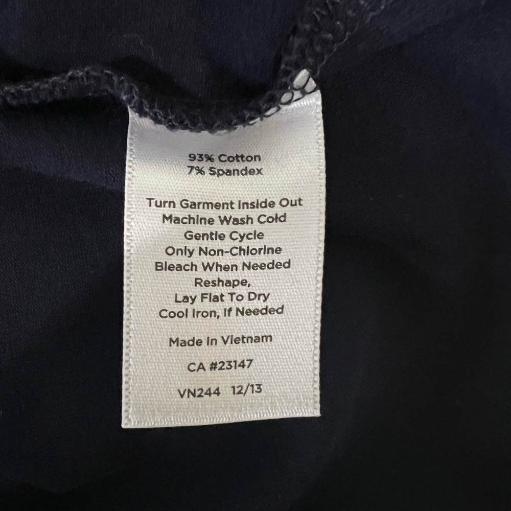 Talbots Navy Blue Beaded Top - Picture 6 of 6